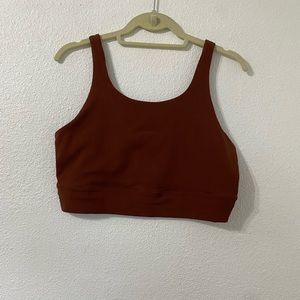 Nike yoga dri-fit sport bra brown size large
